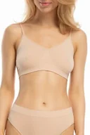 Biustonosze - Biustonosz miękki Julimex Bamboo Bralette beżowy - miniaturka - grafika 1
