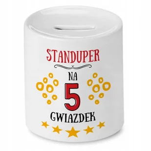 Dla Standupera Skarbonka na Urodziny na Prezent z Nadrukiem ze Zdjęciem + Opakowanie na prezent (wzór 04) - Skarbonki - miniaturka - grafika 1