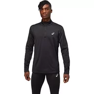 Koszulki męskie - ASICS Męska tunika Core Ls 1/2 Zamek błyskawiczny Zimowa Top Nuring Tunika, Performance Black, S, Wydajny czarny, S - miniaturka - grafika 1