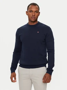 Napapijri Sweter Droz NP0A4I2G Granatowy Regular Fit - Swetry męskie - miniaturka - grafika 1