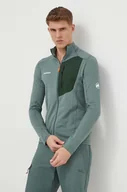 Bluzy męskie - Mammut bluza sportowa Taiss Light kolor zielony z aplikacją - miniaturka - grafika 1