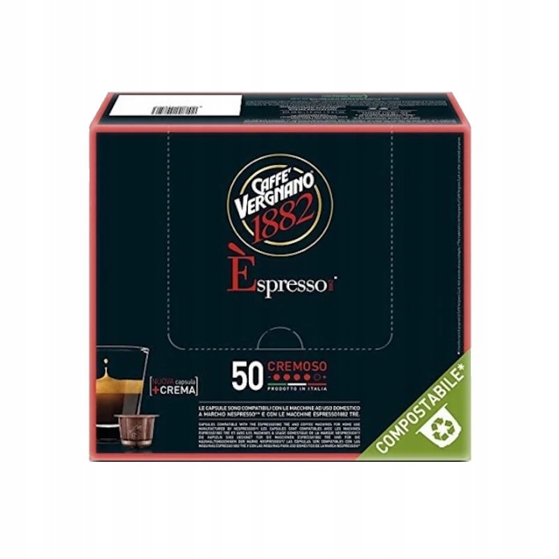 Kapsułki do Nespresso Caffe Vergnano Espresso Cremoso 50szt.
