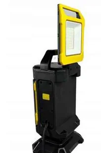 Naświetlacz LED przenośny z rączką 50W (2x25W) b.zimna 6500K 4000lm HERKULES obudowa czarna/żółty, obrotowe główki, stopniowe włączanie IP54 GERMINA - Lampy pozostałe - miniaturka - grafika 10