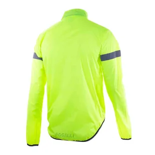 Kurtka przeciwdeszczowa na rower Rogelli PROTECT z podklejanymi szwami - Fluo - M - Kurtki rowerowe - miniaturka - grafika 1