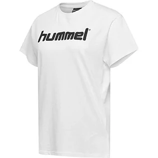 Koszulki i topy damskie - Hummel Hmlgo Cotton T-shirt damski z logo biały biały L 203518-9001 - grafika 1