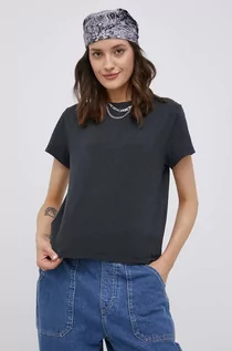 Koszulki i topy damskie - Levi's T-shirt bawełniany kolor szary - grafika 1