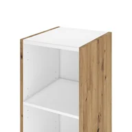 Szafki łazienkowe - Słupek łazienkowy wiszący Remix 30x33x173 cm brązowy złoty dąb Sensea - miniaturka - grafika 1