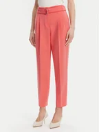 Spodnie damskie - BOSS Spodnie materiałowe Tapiah 50490037 Różowy Regular Fit - miniaturka - grafika 1