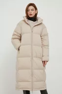 Kurtki damskie - Calvin Klein kurtka puchowa damska kolor beżowy zimowa oversize - miniaturka - grafika 1