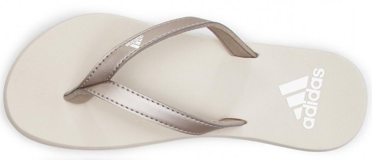 adidas, Klapki damskie Eezay Flip Flop F35034, białe, rozmiar 37