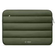 Torby na laptopy - Etui na laptopa TECH-PROTECT Fluffy 13-14 cali Ciemnozielony - miniaturka - grafika 1