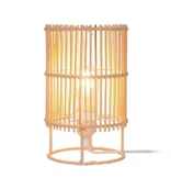 Lampy stojące - P18224-1T-D15 EDIN LAMPA STOŁOWA NATURAL&BIAŁY - miniaturka - grafika 1