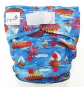 Pieluchy - Pieluszka z kieszonką STATECZKI 5-15kg - rzepy - miniaturka - grafika 1