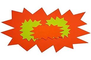 APLI-AGIPA 14985 etykiety wystawowe 80 x 120 mm fluorescencyjny karton 780 g Wymazywalny żółty/pomarańczowy opakowanie 10 szt. - Etykiety do drukarek - miniaturka - grafika 1