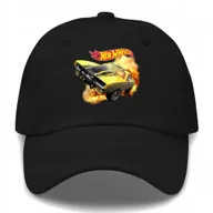 Czapki i chusty sportowe męskie - Czapka z Daszkiem DODGE HOTWHEELS Dla Fana Na Prezent Wzory Czarna - miniaturka - grafika 1