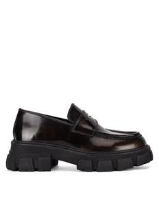 Badura Loafersy ELANA-01WI-002 Brązowy - Półbuty damskie - miniaturka - grafika 1