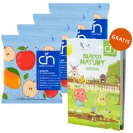 Chipsy - Zestaw Crispy Natural Chrupsy, suszone chipsy z jabłka o smaku mango, 4 x 18 g + kolorowanka Blisko Natury gratis - miniaturka - grafika 1