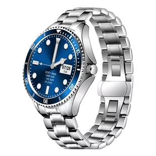 Garett Men Ocean RT Srebrno-niebieski - Smartwatch - miniaturka - grafika 3