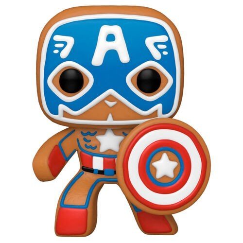 Funko POP! Marvel, figurka kolekcjonerska, Gingerbread Captain America, 933