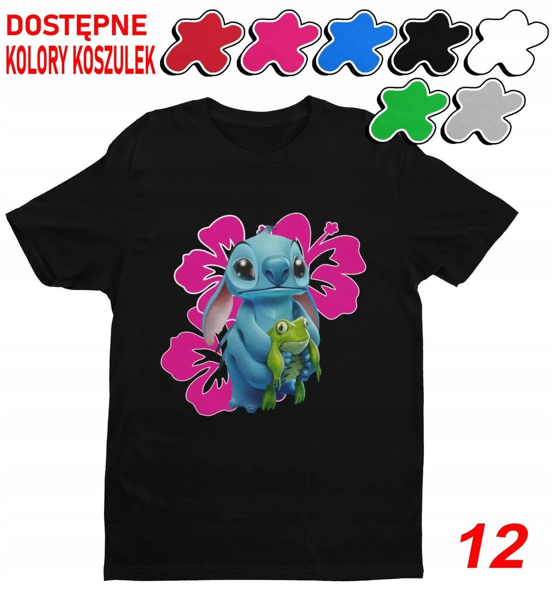 Koszulka Dziecięca Z Nadrukiem Stitch Stich Angel Dużo Wzorów -M 134-140