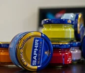 Środki do obuwia i ubrań - SAPHIR Pommadier 50ml Krem Pasta do Butów 80 kol 63-złamana biel) 4B09-5969A - miniaturka - grafika 1