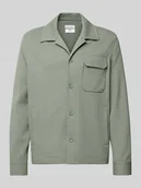 Kurtki męskie - Kurtka koszulowa z kołnierzem z połami - miniaturka - grafika 1