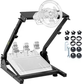 Gadżety dla graczy - Stojak na kierownicę wyścigową Kokpit Wyścigowy Stelaż gamingowy - miniaturka - grafika 1