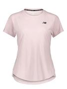 Koszulki sportowe damskie - New Balance Koszulka sportowa w kolorze jasnoróżowym - miniaturka - grafika 1