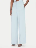 Spodnie damskie - PINKO Spodnie materiałowe Pergamino 100331 A20Q Błękitny Regular Fit - miniaturka - grafika 1