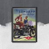 Plakaty - Plakat w stylu vintage Zündapp - miniaturka - grafika 1