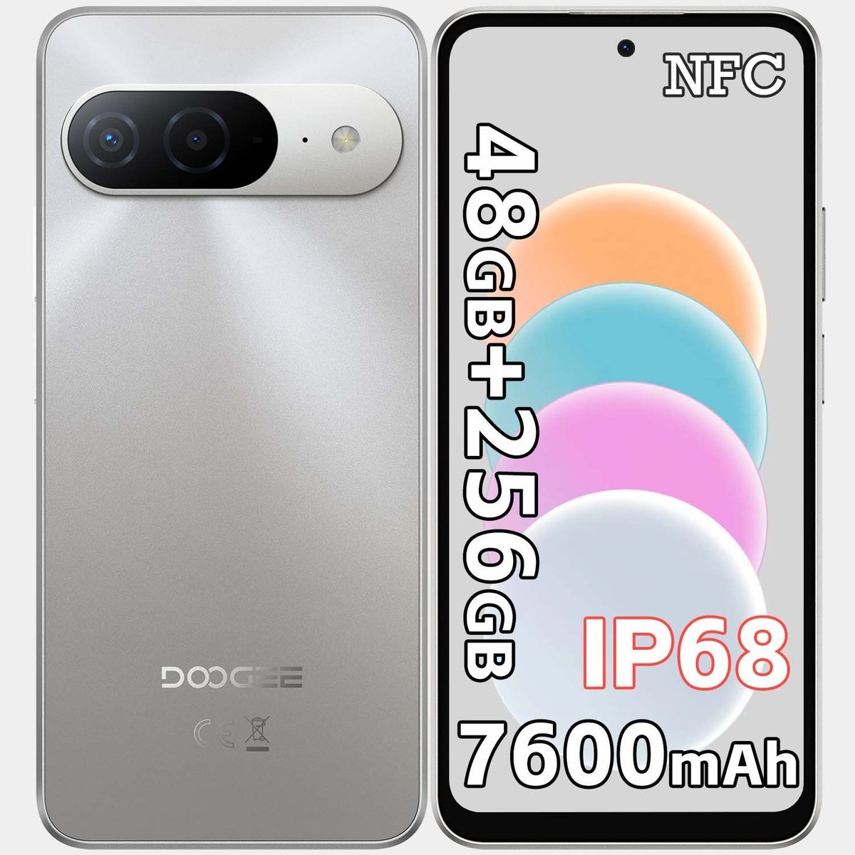 Doogee B10 6/256GB Srebrny