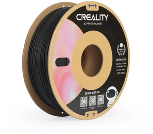 Creality CR-PLA Matte filament for 3D printers, 1.75 mm, matte black - Filamenty i akcesoria do drukarek 3D - miniaturka - grafika 1