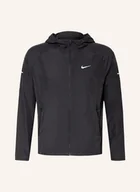 Kurtki i kamizelki sportowe męskie - Nike Kurtka Do Biegania Repel Miler schwarz - miniaturka - grafika 1