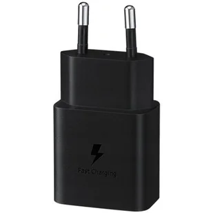 Samsung Ładowarka sieciowa USB-C 15W + USB-C kabel EP-T1510XBEGEU) Czarna - Ładowarki do telefonów - miniaturka - grafika 1