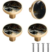 Zawiasy, okucia i inne akcesoria - Uchwyty do 4 szuflad, gałki meblowe 32 mm, gałki do szuflad z pojedynczym okrągłym otworem, klamki do drzwi, uchwyty do mebli szafkowych - miniaturka - grafika 1