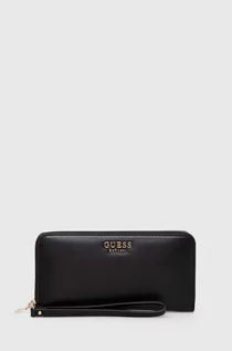Portfele - Guess portfel damski kolor czarny - grafika 1