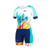 Bielizna sportowa męska - ZEROD Strój triathlonowy damski RACER TT SUIT kubik block - miniaturka - grafika 1