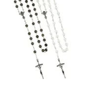 Pamiątka Pierwszej Komunii Świętej - Różaniec do Pierwszej Komunii - szkło - 6 mm - miniaturka - grafika 1