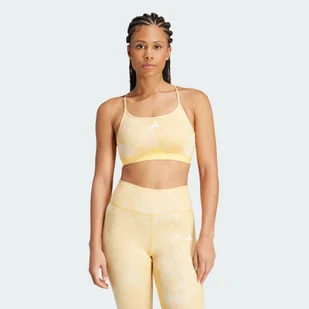 Biustonosz Aeroreact Training Essentials Light Support Tie-Dye Flower-Print - Bielizna sportowa damska - miniaturka - grafika 1