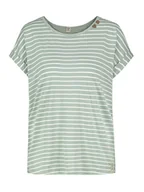 Koszulki i topy damskie - Sublevel Koszulka w kolorze miętowo-białym - miniaturka - grafika 1