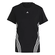 Koszulki i topy damskie - adidas T-shirt damski, czarny/biały, S - miniaturka - grafika 1