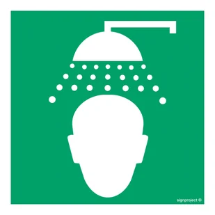 AC064 PRYSZNIC BEZPIECZEŃSTWA, TS - PŁYTA TD FOTOLUMINESCENCYJNA; (200X200MM) - Systemy ekspozycyjne i znaki informacyjne - miniaturka - grafika 1