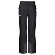 Spodnie damskie - Jack Wolfskin Damskie spodnie Powder Mountain - 111851, spodnie, czarne, 46 - miniaturka - grafika 1