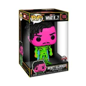 Figurki kolekcjonerskie - Funko POP!, figurka kolekcjonerska, Jumbo: What If - Infinity Killmonger (Blacklight), Exclusive - miniaturka - grafika 1