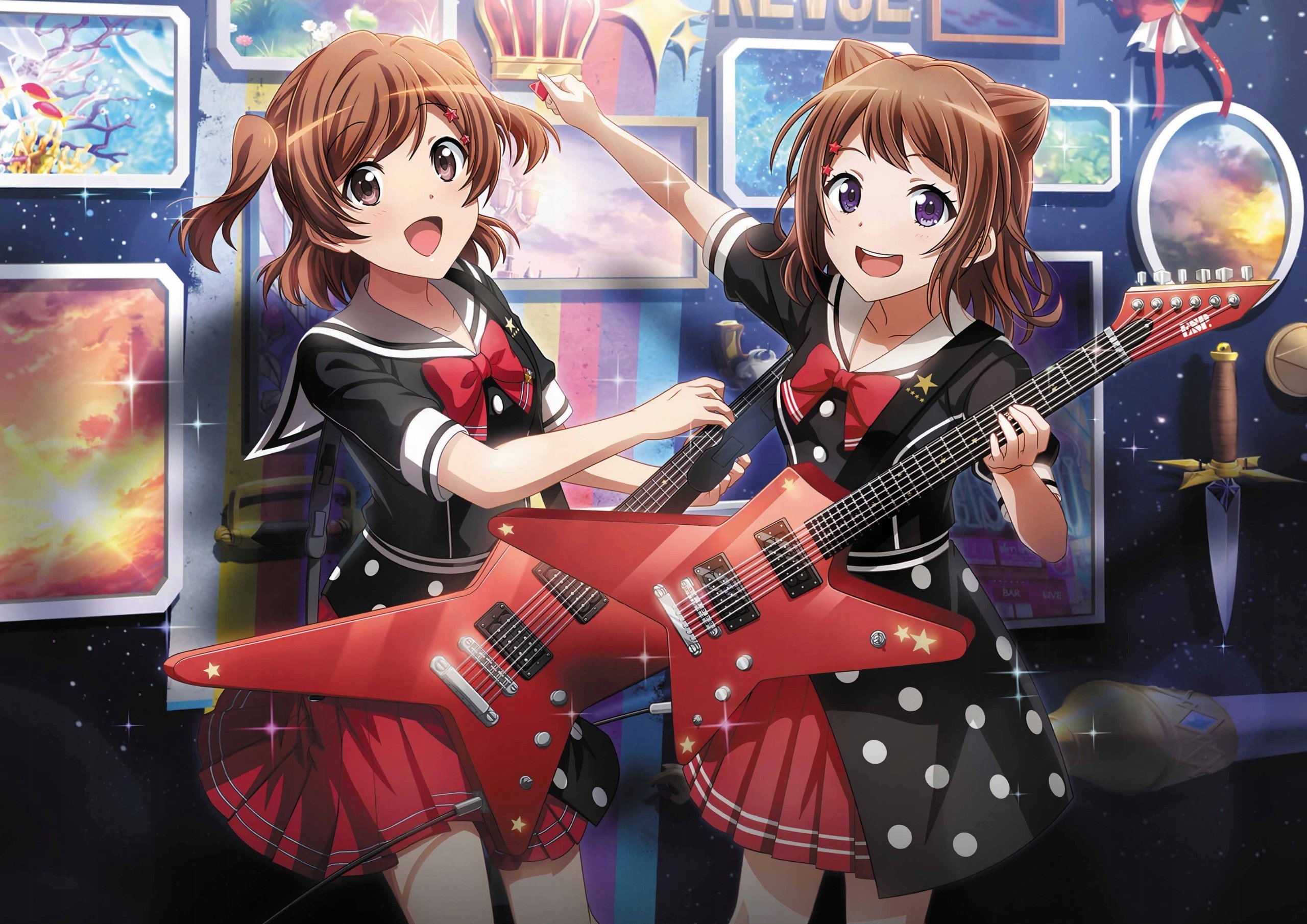 Plakat A1 anime gra BanG Dream! Girls Band Party!