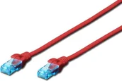 Kable miedziane - Digitus RJ-45/RJ-45 kat.5e U/UTP czerwony 10m DK-1512-100/R DK-1512-100/R - miniaturka - grafika 1