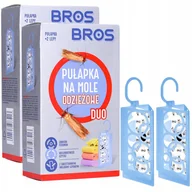 Zwalczanie i odstraszanie szkodników - 2X Wkład Bros Pułapka Mole Odzieżowe Duo + 4 Lep - miniaturka - grafika 1