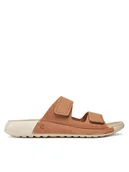 Klapki i japonki damskie - ECCO Klapki Cozmo W 20682302291 Brązowy - miniaturka - grafika 1