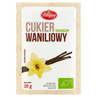 Amylon Cukier waniliowy BIO 20g - Dodatki do ciast w proszku - miniaturka - grafika 1