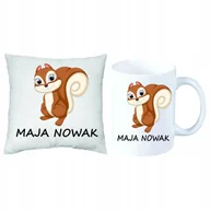 Gadżety dla niej i dla niego - Zwierzątka Poduszka + KUBEK Zestaw Do Przedszkola - miniaturka - grafika 1